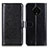 Leather Case Stands Flip Cover Holder M07L for Nokia C200 Black