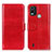 Leather Case Stands Flip Cover Holder M07L for Nokia C21 Plus Red