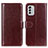 Leather Case Stands Flip Cover Holder M07L for Nokia G60 5G