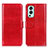 Leather Case Stands Flip Cover Holder M07L for OnePlus Nord 2 5G Red