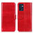 Leather Case Stands Flip Cover Holder M07L for OnePlus Nord CE 2 5G Red