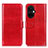 Leather Case Stands Flip Cover Holder M07L for OnePlus Nord N30 5G Red