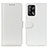 Leather Case Stands Flip Cover Holder M07L for Oppo A74 4G White