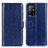 Leather Case Stands Flip Cover Holder M07L for Oppo A94 5G Blue