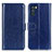 Leather Case Stands Flip Cover Holder M07L for Oppo K9 Pro 5G Blue