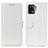 Leather Case Stands Flip Cover Holder M07L for Oppo Reno5 F White