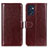 Leather Case Stands Flip Cover Holder M07L for Oppo Reno7 5G