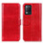 Leather Case Stands Flip Cover Holder M07L for Realme 8 5G Red