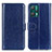 Leather Case Stands Flip Cover Holder M07L for Realme 9 Pro+ Plus 5G Blue