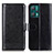 Leather Case Stands Flip Cover Holder M07L for Realme Narzo 50 Pro 5G Black