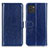 Leather Case Stands Flip Cover Holder M07L for Samsung Galaxy A03 Blue