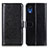 Leather Case Stands Flip Cover Holder M07L for Samsung Galaxy A03 Core Black