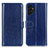 Leather Case Stands Flip Cover Holder M07L for Samsung Galaxy A13 4G Blue