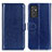 Leather Case Stands Flip Cover Holder M07L for Samsung Galaxy A15 4G Blue