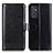 Leather Case Stands Flip Cover Holder M07L for Samsung Galaxy A24 4G Black