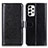 Leather Case Stands Flip Cover Holder M07L for Samsung Galaxy A53 5G Black