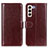 Leather Case Stands Flip Cover Holder M07L for Samsung Galaxy S21 5G