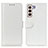 Leather Case Stands Flip Cover Holder M07L for Samsung Galaxy S21 5G White