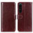 Leather Case Stands Flip Cover Holder M07L for Sony Xperia 1 IV