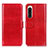 Leather Case Stands Flip Cover Holder M07L for Sony Xperia 5 IV Red