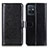 Leather Case Stands Flip Cover Holder M07L for Vivo iQOO Z6 5G Black