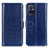 Leather Case Stands Flip Cover Holder M07L for Vivo Y52t 5G Blue