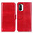 Leather Case Stands Flip Cover Holder M07L for Xiaomi Mi 11i 5G Red