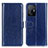 Leather Case Stands Flip Cover Holder M07L for Xiaomi Mi 11T 5G Blue