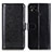 Leather Case Stands Flip Cover Holder M07L for Xiaomi POCO C3 Black