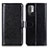 Leather Case Stands Flip Cover Holder M07L for Xiaomi POCO M3 Pro 5G Black