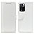 Leather Case Stands Flip Cover Holder M07L for Xiaomi Poco X4 NFC White