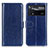 Leather Case Stands Flip Cover Holder M07L for Xiaomi Poco X4 Pro 5G Blue