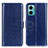 Leather Case Stands Flip Cover Holder M07L for Xiaomi Redmi 10 5G Blue