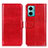 Leather Case Stands Flip Cover Holder M07L for Xiaomi Redmi 10 5G Red