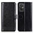 Leather Case Stands Flip Cover Holder M07L for Xiaomi Redmi 11 Prime 4G Black