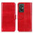 Leather Case Stands Flip Cover Holder M07L for Xiaomi Redmi 11 Prime 4G Red