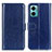 Leather Case Stands Flip Cover Holder M07L for Xiaomi Redmi 11 Prime 5G Blue