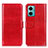 Leather Case Stands Flip Cover Holder M07L for Xiaomi Redmi 11 Prime 5G Red