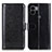 Leather Case Stands Flip Cover Holder M07L for Xiaomi Redmi A1 Plus Black