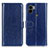 Leather Case Stands Flip Cover Holder M07L for Xiaomi Redmi A1 Plus Blue