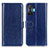 Leather Case Stands Flip Cover Holder M07L for Xiaomi Redmi K50 Gaming AMG F1 5G Blue