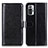 Leather Case Stands Flip Cover Holder M07L for Xiaomi Redmi Note 10 Pro 4G Black