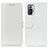 Leather Case Stands Flip Cover Holder M07L for Xiaomi Redmi Note 10 Pro 4G White