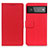 Leather Case Stands Flip Cover Holder M08L for Google Pixel 6 5G Red