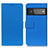 Leather Case Stands Flip Cover Holder M08L for Google Pixel 6 Pro 5G Blue