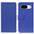 Leather Case Stands Flip Cover Holder M08L for Google Pixel 8 5G Blue