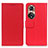 Leather Case Stands Flip Cover Holder M08L for Huawei Honor 50 5G Red