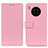 Leather Case Stands Flip Cover Holder M08L for Huawei Honor 50 Lite Pink