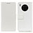 Leather Case Stands Flip Cover Holder M08L for Huawei Honor 50 Lite White