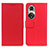 Leather Case Stands Flip Cover Holder M08L for Huawei Honor 50 Pro 5G Red